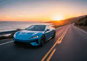 We Defend You Car speeding on Road